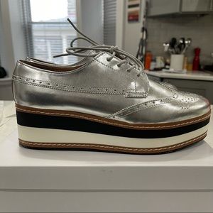 Steve Madden Silver Platforms.